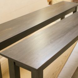 Pecan Dining Benches